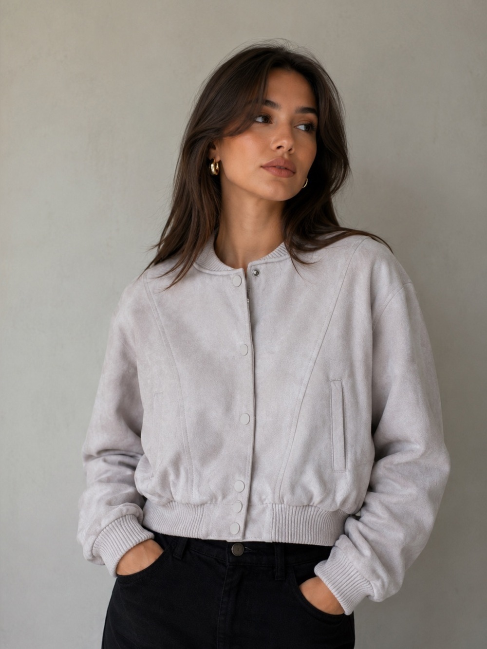 Know one cares bomber jacket Nordstrom size L
